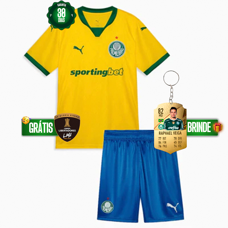 Conjunto Infantil Palmeiras III 2025/26 +5 PRESENTES HOJE! 🎁