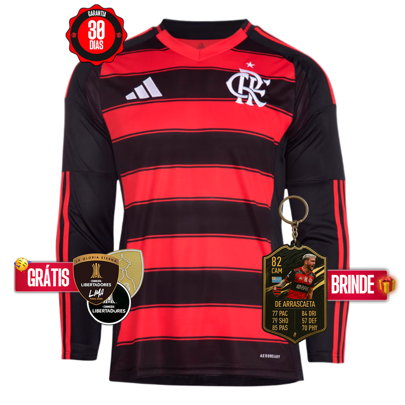 Camisa I Flamengo Manga Longa 2025/26