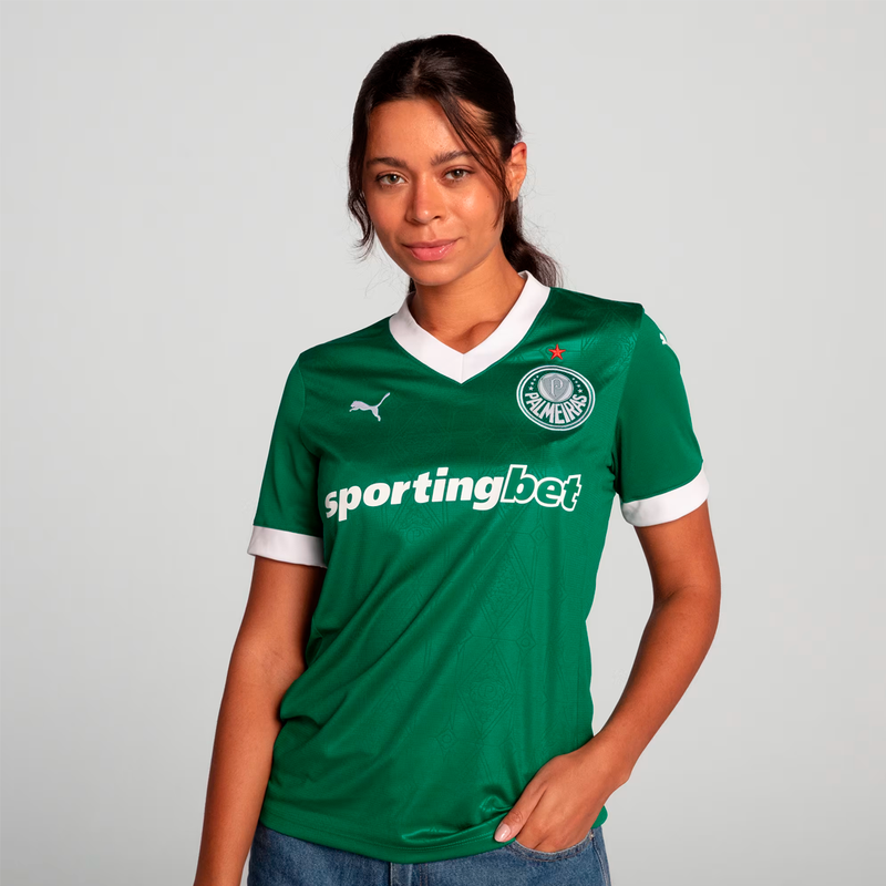 Camisa Feminina Palmeiras Home 2025/26 +5 PRESENTES HOJE! 🎁