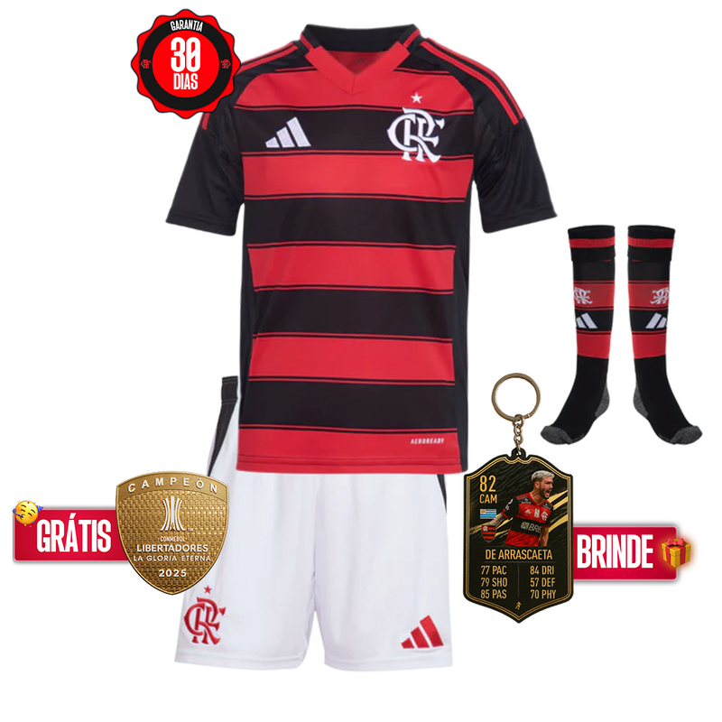 Conjunto Infantil Flamengo l 2025/26 +5 PRESENTES HOJE! 🎁