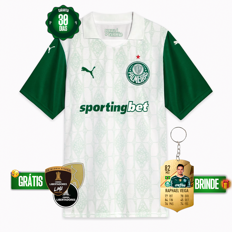 Camisa Palmeiras Away 2025/26 +5 PRESENTES HOJE! 🎁